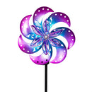 Cottage Garden Wind Spinner, Solar Metal Crystal Flower, CDU
