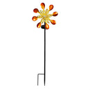 Cottage Garden Wind Spinner, Solar Metal Crystal Flower, CDU
