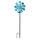 Cottage Garden Wind Spinner, Solar Metal Crystal Flower, CDU