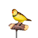 Sparrow Chirping Charmer Solar Garden Stake