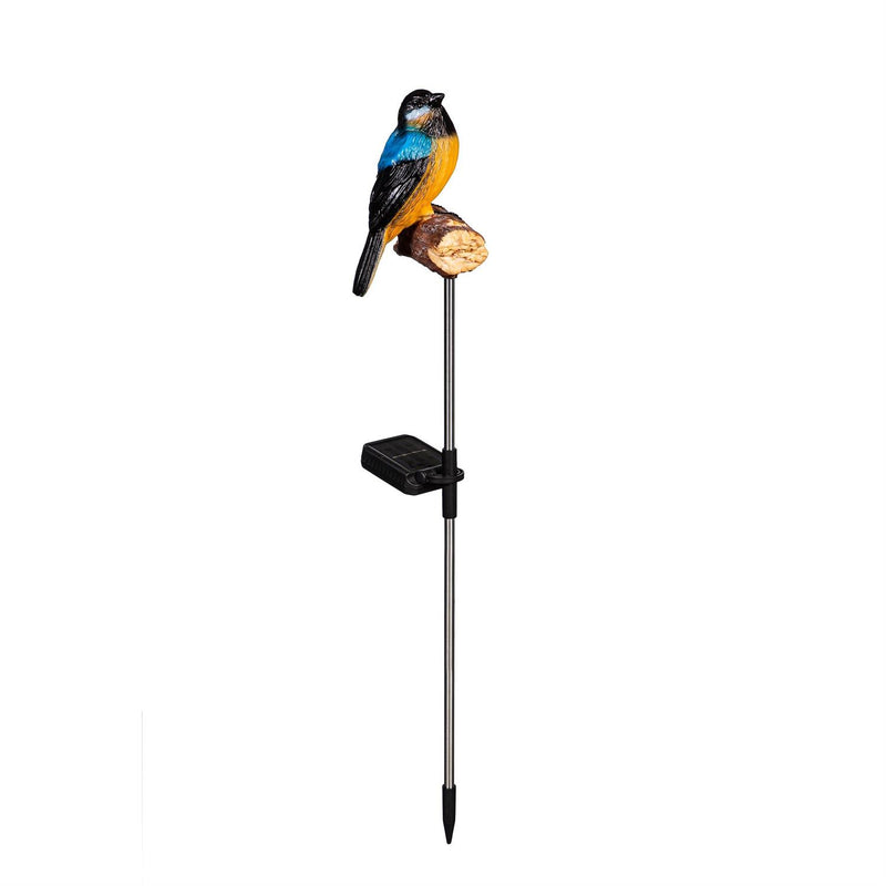 Chickadee Chirping Charmer Solar Garden Stake