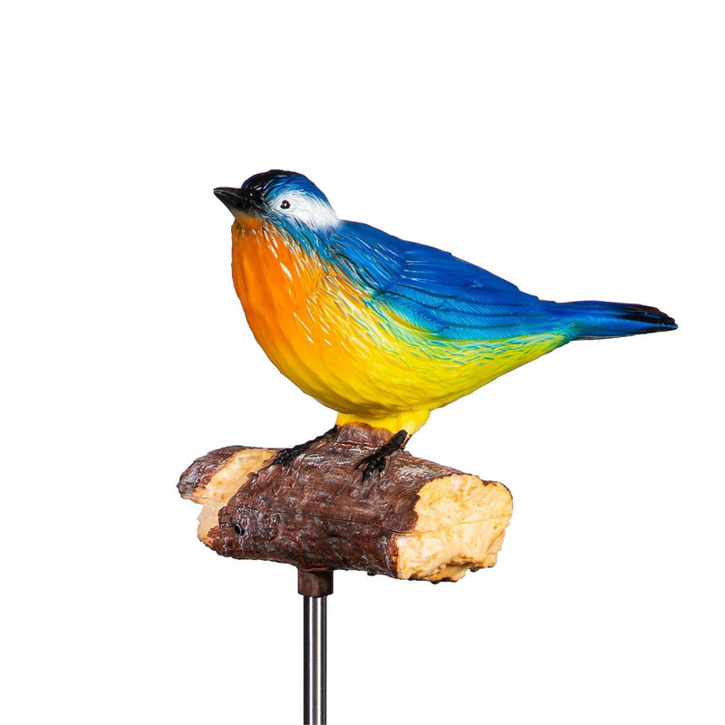 Bluebird Chirping Charmer Solar Garden Stake