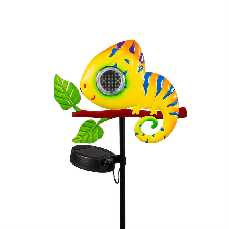 Playful Peepers Solar Garden Stake, Gecko
