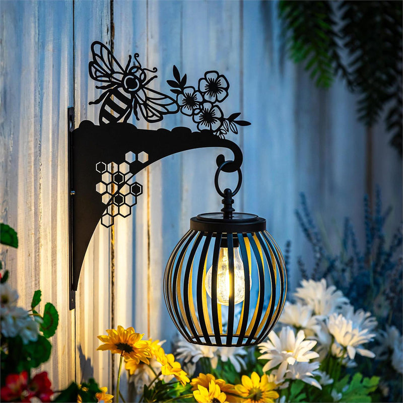 Wall Sconce Solar Lantern, Bee