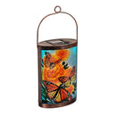 Mariposa Melody Hand Painted Solar Lantern, 14"H