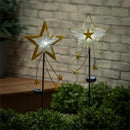 Nativity Garden Stake, Fiber Optic Solar Garden Stake, Star, 35.5"H, Asst of 2, CDU