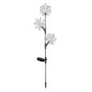 Pearl and Pine Garden Stake, Solar Garden Stake, RGB Color Changing Snowflake, 30.5"H, CDU
