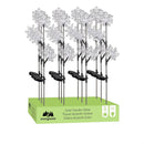 Pearl and Pine Garden Stake, Solar Garden Stake, RGB Color Changing Snowflake, 30.5"H, CDU