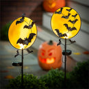Moonlit Bats Solar Garden Stake, 36"H, CDU