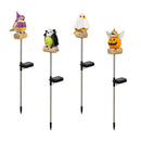Haunted House Garden Stake, Witchy Warblers Solar Garden Stake, 28"H, CDU