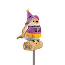 Haunted House Garden Stake, Witchy Warblers Solar Garden Stake, 28"H, CDU