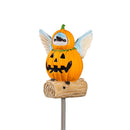 Haunted House Garden Stake, Witchy Warblers Solar Garden Stake, 28"H, CDU