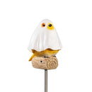 Haunted House Garden Stake, Witchy Warblers Solar Garden Stake, 28"H, CDU