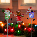 Christmas Vacation Garden Stake, Solar Garden Stake, Holiday Mason Jar, 35"H, Asst of 3, CDU