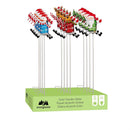 Christmas Vacation Garden Stake, Solar Garden Stake, Holiday Mason Jar, 35"H, Asst of 3, CDU
