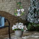 Season to Sparkle Garden Stake, 4-in-1 Solar Garden Stake, Angel, 48"H