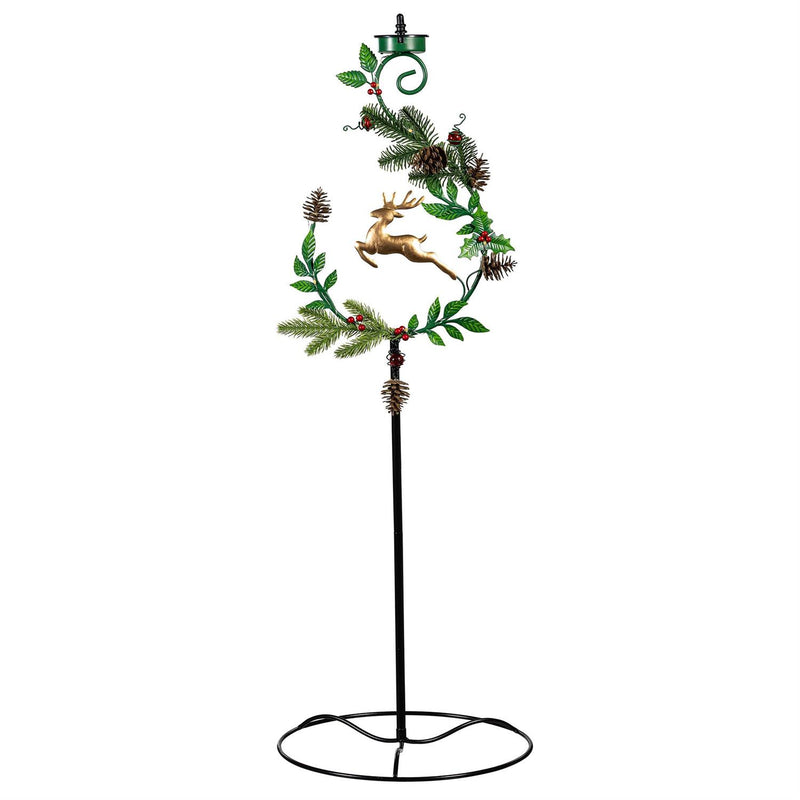 Shades of Green Garden Stake, 4-in-1 Solar Garden Stake, Deer, 48"H