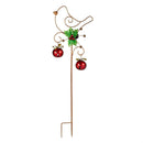 Howdy Holidays Garden Stake, Solar Garden Stake, Jingle Bell Motif, 42"H, Asst of 4, CDU