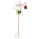 Howdy Holidays Garden Stake, Solar Garden Stake, Jingle Bell Motif, 42"H, Asst of 4, CDU