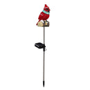 Snowbirds Garden Stake, Solar Garden Stake, Cardinal Chirper, 27.5"H, CDU