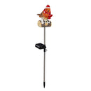 Snowbirds Garden Stake, Solar Garden Stake, Holiday Chirper, 27.5"H, Asst of 4, CDU