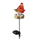 Snowbirds Garden Stake, Solar Garden Stake, Holiday Chirper, 27.5"H, Asst of 4, CDU