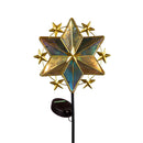 Twas the Night Garden Stake, Solar Garden Stake, Iridescent Star, 35"H, Asst of 3, CDU
