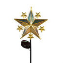 Twas the Night Garden Stake, Solar Garden Stake, Iridescent Star, 35"H, Asst of 3, CDU