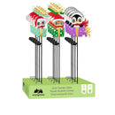 Twas the Night Garden Stake, Solar Garden Stake, Present Peepers, 35"H, Asst of 3, CDU