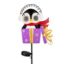 Twas the Night Garden Stake, Solar Garden Stake, Present Peepers, 35"H, Asst of 3, CDU