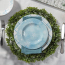 Evergreen Home Accents,8.5" Melamine Salad Plate, Winter Frost,8.6x8.6x0.75 Inches