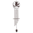 Embossed Metal Owl Wind Chime