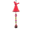 Cast Iron Bell with Bird Wind Chime, 3 Asst
