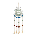Metal and Beaded Glass Frog Hanging Garden Décor