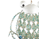 Metal and Beaded Glass Frog Hanging Garden Décor