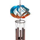 Evergreen Wind,Orange & Blue Wind Spinner Wind Chime,7.48x7.48x35.4 Inches