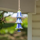 Garden of Wonder Garden Bell, Blue Ceramic Flower