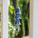 Garden of Wonder Garden Bell, Blue Ceramic Flower