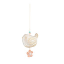Ceramic Bird Garden Bell with Hanging Flower