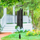 Avria Hand Tuned Black Wind Chime, 48"