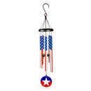 Evergreen Wind,27" H Printed Hand Tuned Wind Chime, Americana,5.12x5.12x27 Inches