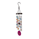 Evergreen Wind,27" H Printed Hand Tuned Wind Chime, Butterfly,5.12x5.12x27 Inches