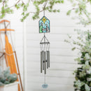 Evergreen Wind,Stained Glass Wind Chime, "Silent Night",4.2x3.4x30 Inches