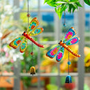 Glass & Metal Dragonfly Hanging Décor