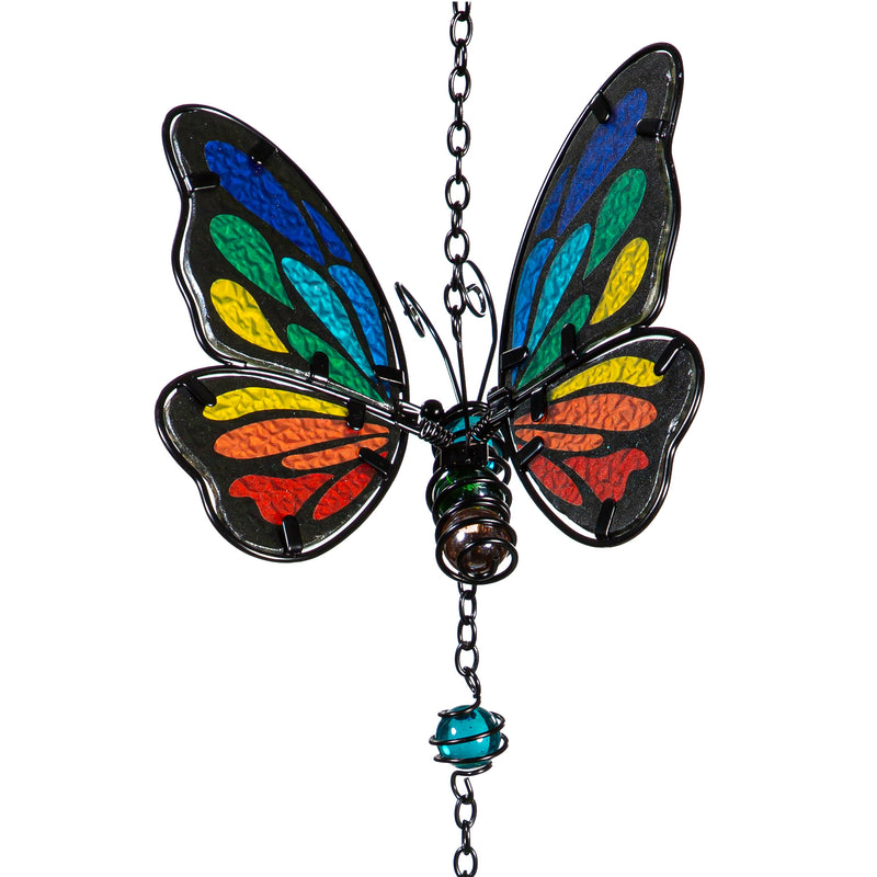 Pollinator Garden Wind Chime, Rainbow Butterfly, Asst of 2