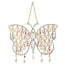 Garden of Wonder Wind Chime, Butterfly Wind Chime with Glass Beads