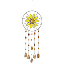 Petal & Plow Wind Chime, Beaded Glass, Sunflower
