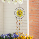 Petal & Plow Wind Chime, Beaded Glass, Sunflower