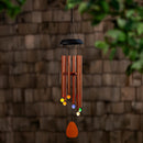 Voice Activated Solar Wind Chime, Bronze, 33"