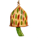 Hand Painted Spotted Metal Mushroom Bell, Set of 3
